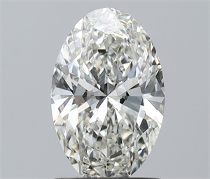 Picture of Natural Diamond 1.02 Carats, Oval with  Cut, I Color, VVS1 Clarity and Certified by IGI