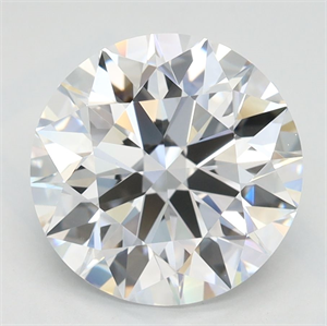 Picture of Lab Grown Diamond 2.80 Carats, Round with Ideal Cut, D Color, VVS1 Clarity and Certified by IGI
