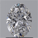 Natural Diamond 0.99 Carats, Oval with  Cut, D Color, SI1 Clarity and Certified by GIA