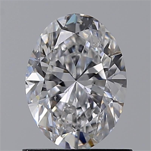 Picture of Natural Diamond 0.99 Carats, Oval with  Cut, D Color, SI1 Clarity and Certified by GIA