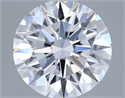 Lab Grown Diamond 1.10 Carats, Round with Ideal Cut, D Color, VS1 Clarity and Certified by IGI