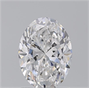 Natural Diamond 1.50 Carats, Oval with  Cut, D Color, SI1 Clarity and Certified by GIA