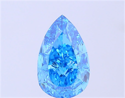 Picture of Lab Grown Diamond 2.58 Carats, Pear with  Cut, Fancy Vivid Blue Color, VVS2 Clarity and Certified by IGI