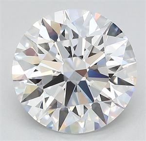 Picture of Lab Grown Diamond 2.41 Carats, Round with Ideal Cut, D Color, IF Clarity and Certified by IGI