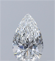 Natural Diamond 0.40 Carats, Pear with  Cut, E Color, VS2 Clarity and Certified by GIA
