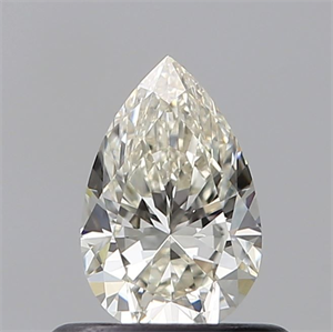 Picture of Natural Diamond 0.50 Carats, Pear with  Cut, J Color, SI1 Clarity and Certified by GIA