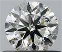 Natural Diamond 0.50 Carats, Round with Excellent Cut, J Color, VVS2 Clarity and Certified by IGI