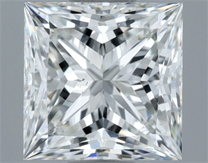 Foto Diamante Natural 1.02 quilates, Princesa , Color G, claridad SI1 y certificado GIA de