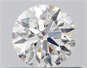 Natural Diamond 0.45 Carats, Round with Excellent Cut, H Color, VVS1 Clarity and Certified by GIA