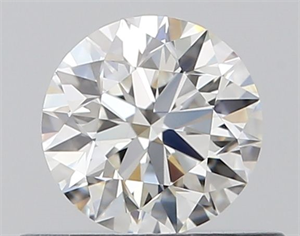 Picture of Natural Diamond 0.45 Carats, Round with Excellent Cut, H Color, VVS1 Clarity and Certified by GIA