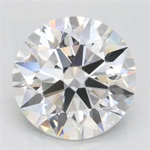 Picture of Lab Grown Diamond 3.09 Carats, Round with Excellent Cut, D Color, VVS1 Clarity and Certified by GIA
