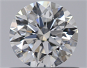Natural Diamond 0.53 Carats, Round with Excellent Cut, D Color, VS1 Clarity and Certified by GIA