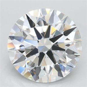 Picture of Lab Grown Diamond 3.52 Carats, Round with Excellent Cut, D Color, IF Clarity and Certified by GIA