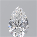 Natural Diamond 0.71 Carats, Pear with  Cut, D Color, SI1 Clarity and Certified by GIA