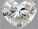 Natural Diamond 3.07 Carats, Heart with  Cut, H Color, VVS1 Clarity and Certified by GIA