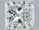 Natural Diamond 1.80 Carats, Princess with  Cut, I Color, VVS1 Clarity and Certified by GIA