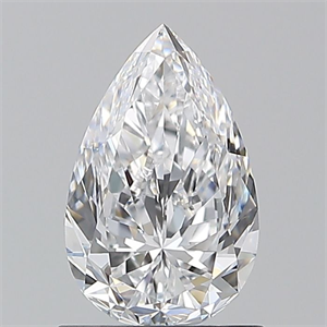 Picture of Natural Diamond 1.01 Carats, Pear with  Cut, D Color, VVS2 Clarity and Certified by GIA
