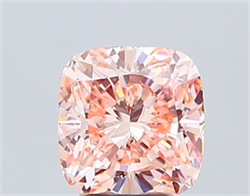 Picture of Lab Grown Diamond 4.51 Carats, CUSHION MODIFIED with  Cut, Fancy Intense Pink Color, VS1 Clarity and Certified by IGI