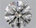 Natural Diamond 0.85 Carats, Round with Excellent Cut, J Color, SI1 Clarity and Certified by GIA