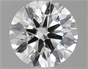Natural Diamond 0.80 Carats, Round with Excellent Cut, H Color, VVS2 Clarity and Certified by GIA