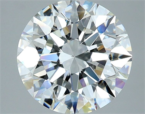Picture of Natural Diamond 2.02 Carats, Round with Excellent Cut, G Color, VS2 Clarity and Certified by GIA