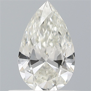 Picture of Natural Diamond 0.40 Carats, Pear with  Cut, H Color, IF Clarity and Certified by IGI