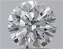 Natural Diamond 1.70 Carats, Round with Excellent Cut, D Color, VS1 Clarity and Certified by GIA