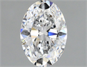 Natural Diamond 1.22 Carats, Oval with  Cut, D Color, VVS2 Clarity and Certified by GIA