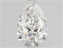 Natural Diamond 0.71 Carats, Pear with  Cut, E Color, VS1 Clarity and Certified by GIA