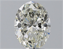 Natural Diamond 2.51 Carats, Oval with  Cut, J Color, VS2 Clarity and Certified by GIA