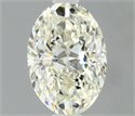 Natural Diamond 0.40 Carats, Oval with  Cut, I Color, VVS1 Clarity and Certified by IGI