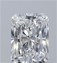 Natural Diamond 0.52 Carats, Radiant with  Cut, F Color, VVS1 Clarity and Certified by GIA