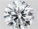 Lab Grown Diamond 4.02 Carats, Round with Ideal Cut, E Color, VVS2 Clarity and Certified by IGI