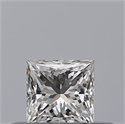 Natural Diamond 0.26 Carats, Princess with  Cut, D Color, VVS1 Clarity and Certified by GIA