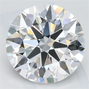 Picture of Lab Grown Diamond 3.15 Carats, Round with Ideal Cut, D Color, VVS1 Clarity and Certified by IGI