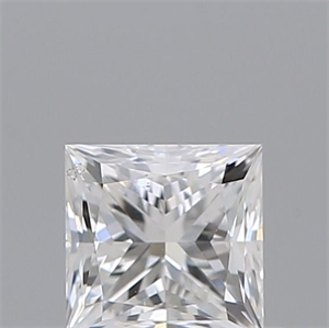 Picture of Natural Diamond 0.40 Carats, Princess with  Cut, D Color, SI2 Clarity and Certified by GIA