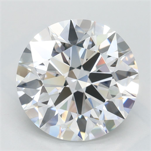Picture of Lab Grown Diamond 3.56 Carats, Round with Excellent Cut, D Color, FL Clarity and Certified by GIA