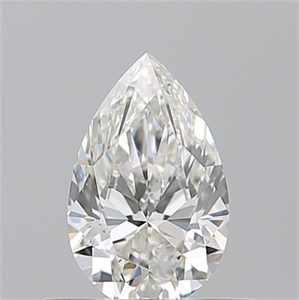 Picture of Natural Diamond 0.51 Carats, Pear with  Cut, H Color, VS1 Clarity and Certified by GIA