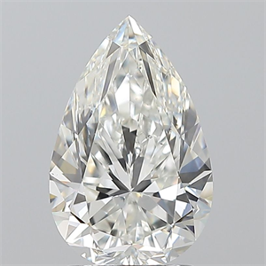 Foto Diamante Natural 2.01 quilates, De pera , Color H, claridad SI2 y certificado GIA de