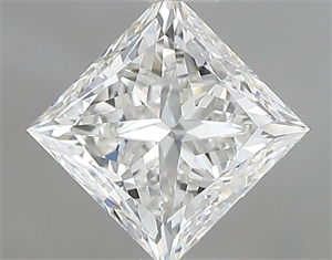 Picture of Natural Diamond 0.92 Carats, Princess with  Cut, G Color, VVS2 Clarity and Certified by IGI