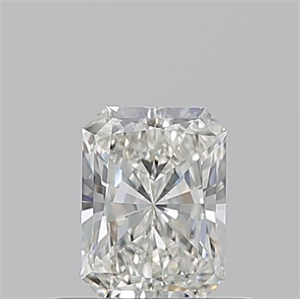 Picture of Natural Diamond 0.51 Carats, Radiant with  Cut, I Color, VVS2 Clarity and Certified by GIA