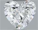 Natural Diamond 0.50 Carats, Heart with  Cut, I Color, SI1 Clarity and Certified by GIA