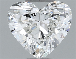 Picture of Natural Diamond 0.50 Carats, Heart with  Cut, I Color, SI1 Clarity and Certified by GIA