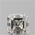 Natural Diamond 0.91 Carats, Asscher with  Cut, G Color, VS1 Clarity and Certified by GIA