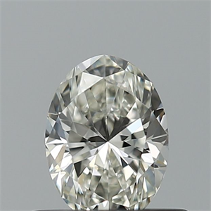Picture of Natural Diamond 0.40 Carats, Oval with  Cut, G Color, VVS2 Clarity and Certified by IGI