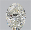 Natural Diamond 0.70 Carats, Oval with  Cut, I Color, VS2 Clarity and Certified by GIA