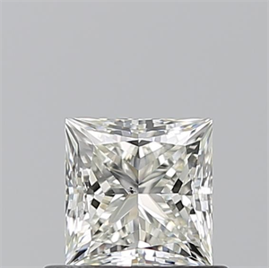 Picture of Natural Diamond 0.70 Carats, Princess with  Cut, J Color, VS2 Clarity and Certified by GIA