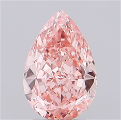 Picture of Lab Grown Diamond 2.10 Carats, Pear with  Cut, Fancy Vivid Pink Color, VS1 Clarity and Certified by IGI