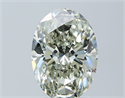 Natural Diamond 2.70 Carats, Oval with  Cut, L Color, VS2 Clarity and Certified by GIA