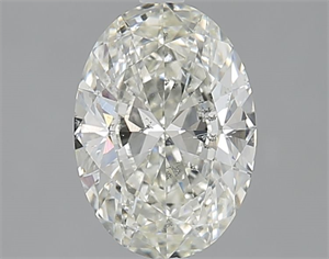 Picture of Natural Diamond 1.74 Carats, Oval with  Cut, K Color, SI2 Clarity and Certified by GIA